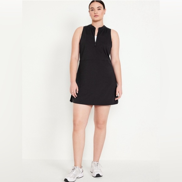 NWT! Old Navy Black Jack PowerSoft Half-Zip Athletic Dress - TALL SIZES ONLY 💜 - Picture 5 of 10